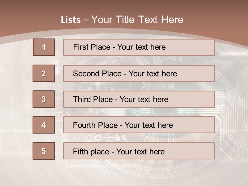 Background View Eye PowerPoint Template