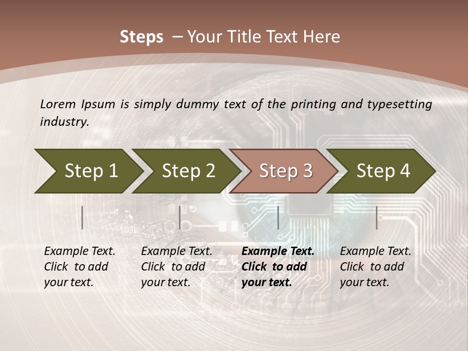 Background View Eye PowerPoint Template