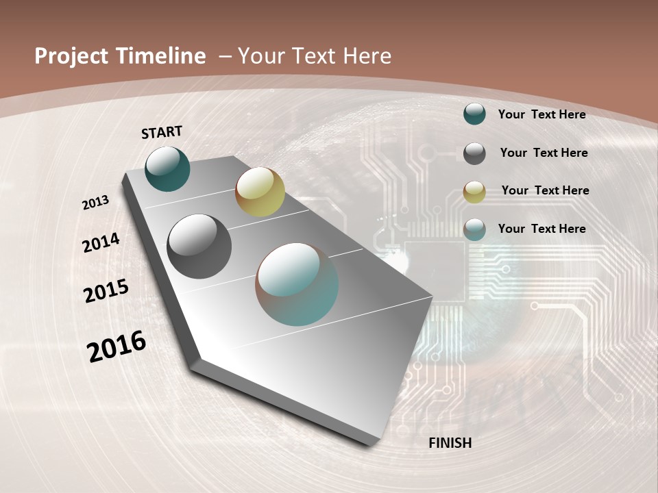 Background View Eye PowerPoint Template