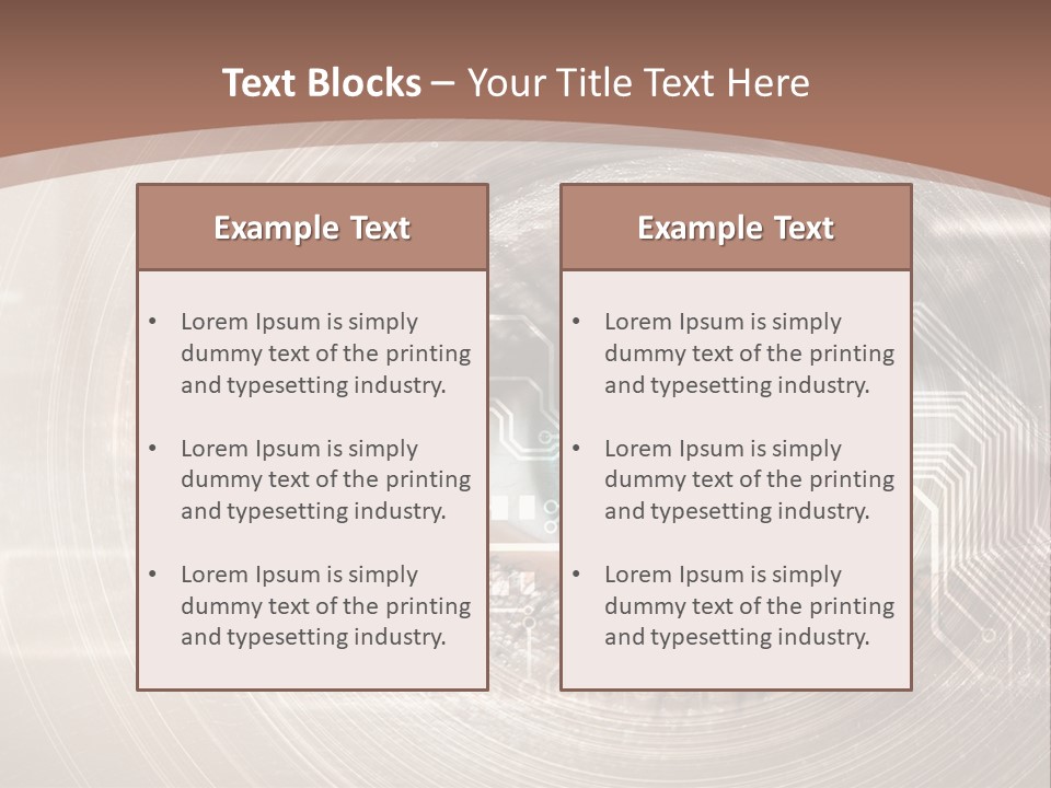 Background View Eye PowerPoint Template