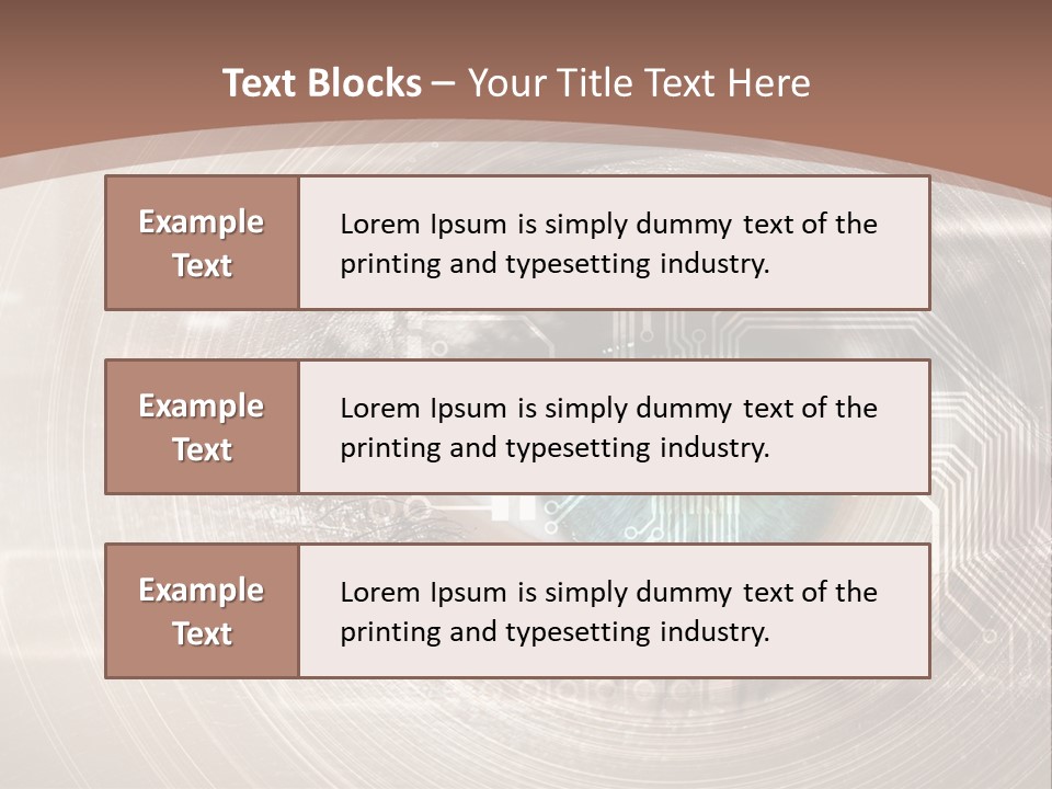 Background View Eye PowerPoint Template