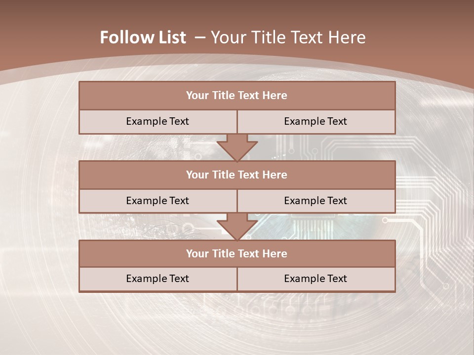 Background View Eye PowerPoint Template