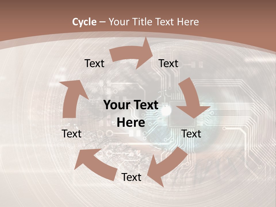 Background View Eye PowerPoint Template