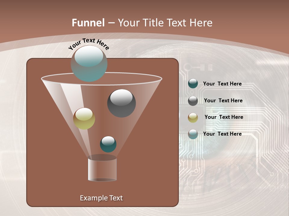 Background View Eye PowerPoint Template