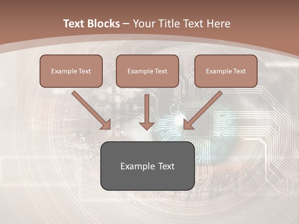Background View Eye PowerPoint Template
