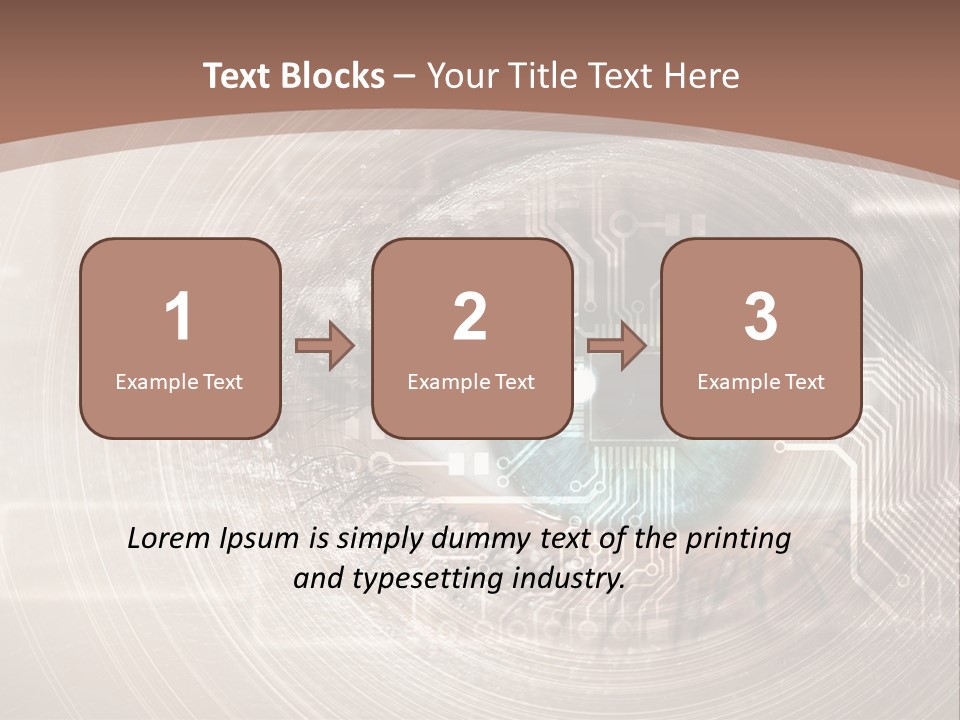 Background View Eye PowerPoint Template