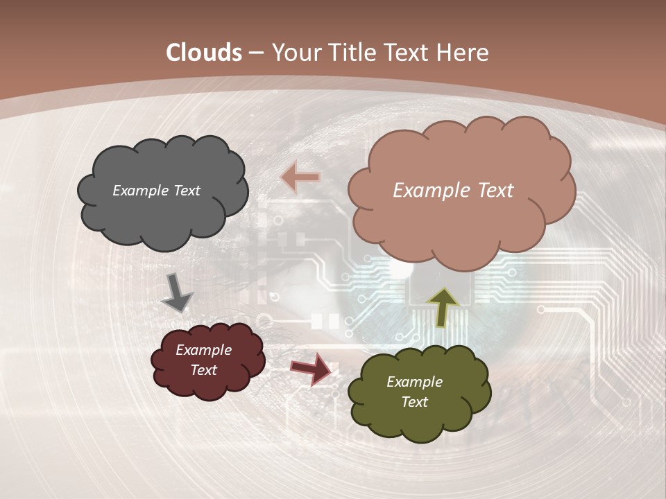 Background View Eye PowerPoint Template