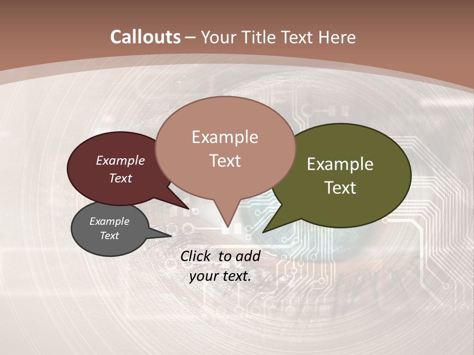 Background View Eye PowerPoint Template