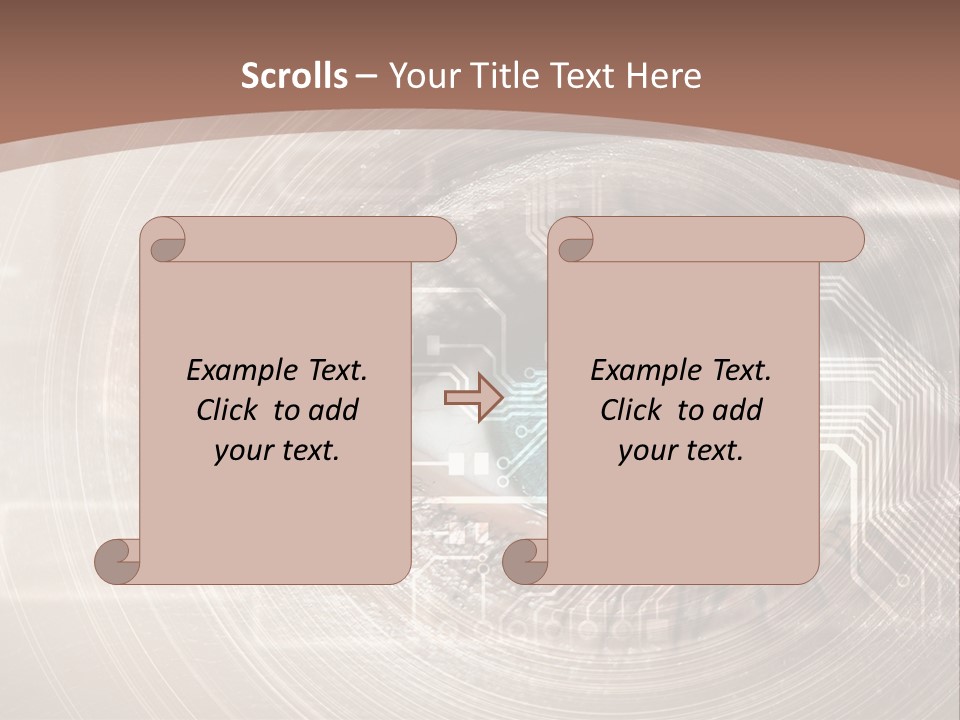 Background View Eye PowerPoint Template