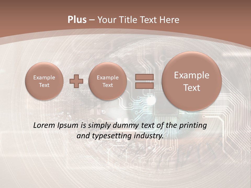 Background View Eye PowerPoint Template