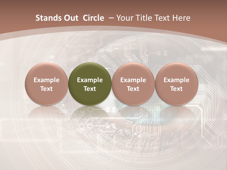 Background View Eye PowerPoint Template