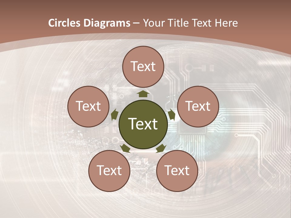 Background View Eye PowerPoint Template
