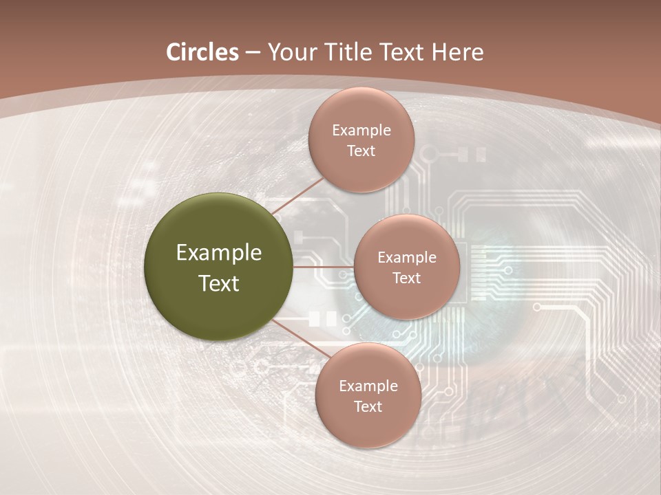 Background View Eye PowerPoint Template