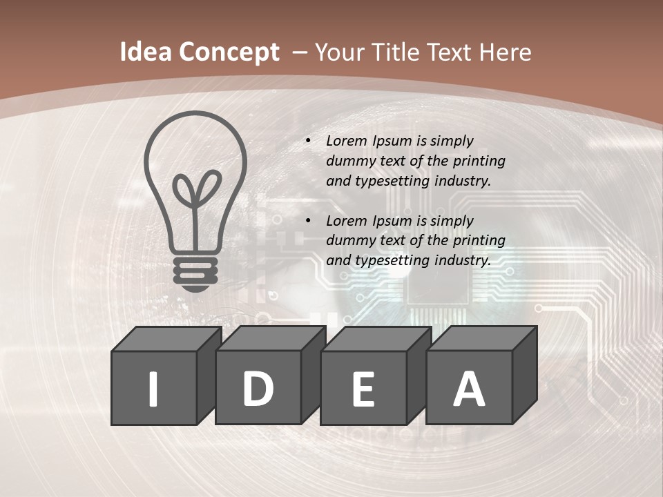 Background View Eye PowerPoint Template