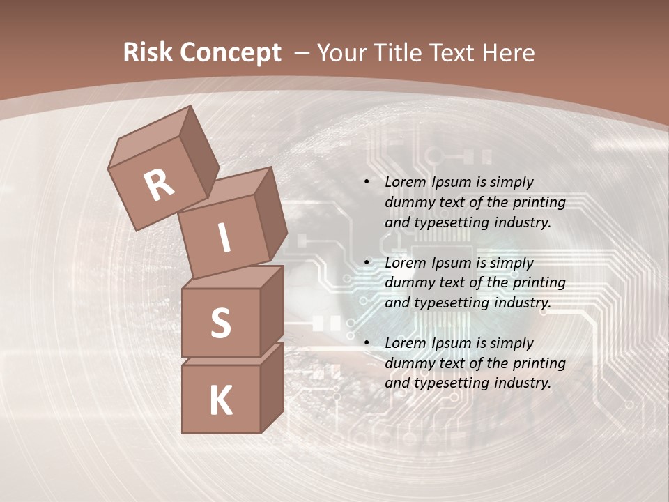 Background View Eye PowerPoint Template