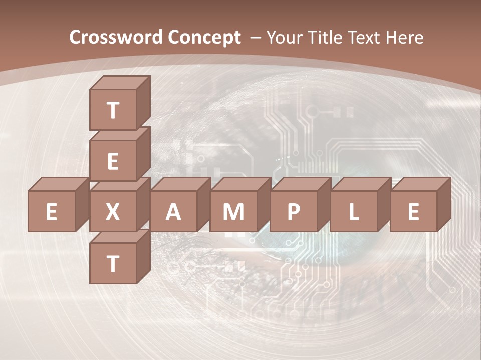 Background View Eye PowerPoint Template