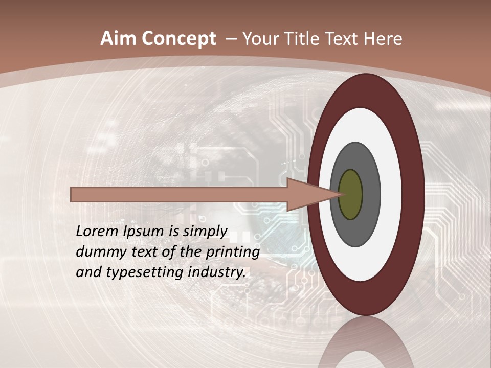 Background View Eye PowerPoint Template