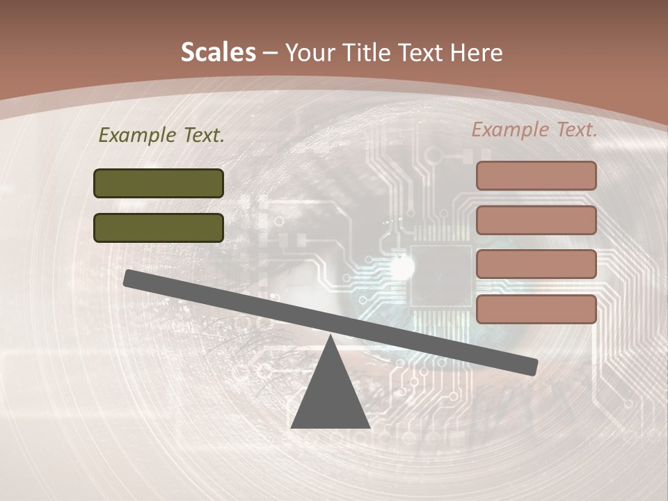 Background View Eye PowerPoint Template