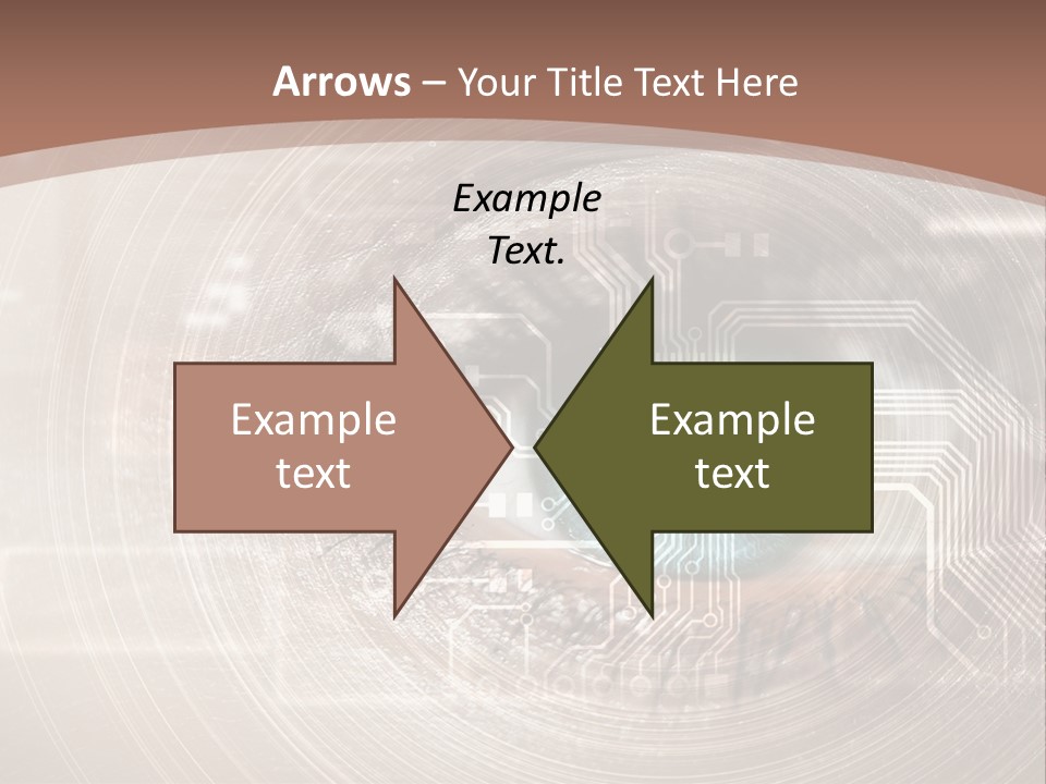 Background View Eye PowerPoint Template