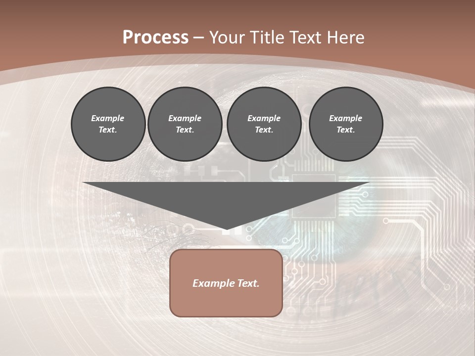 Background View Eye PowerPoint Template
