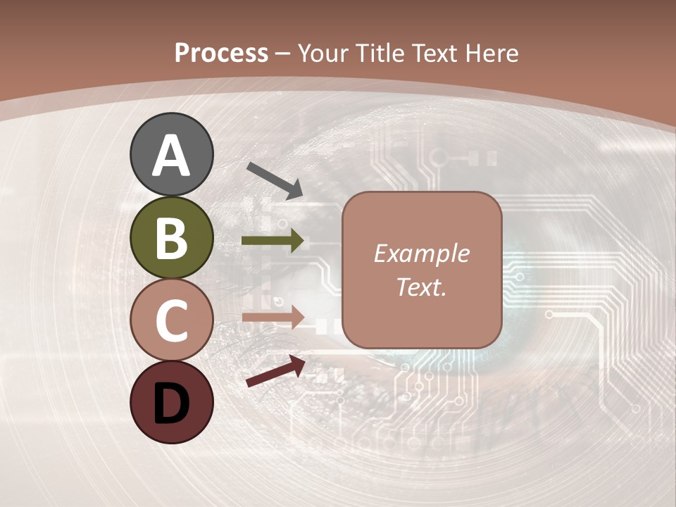 Background View Eye PowerPoint Template