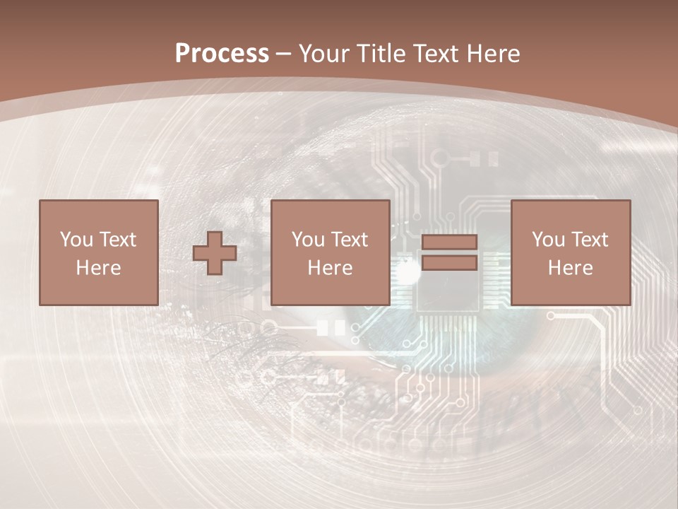 Background View Eye PowerPoint Template