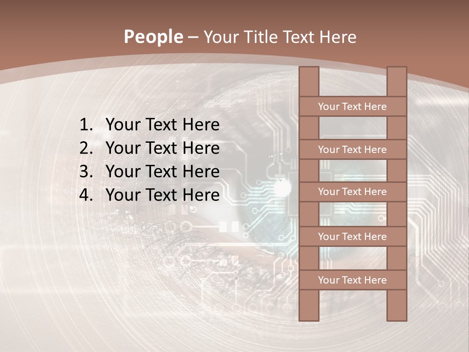 Background View Eye PowerPoint Template