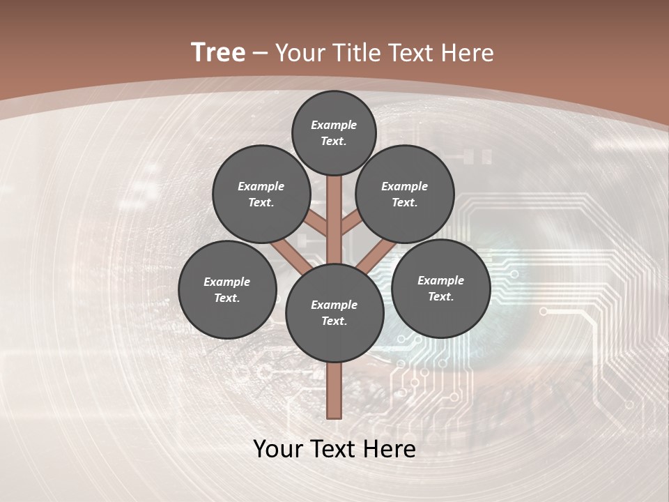 Background View Eye PowerPoint Template