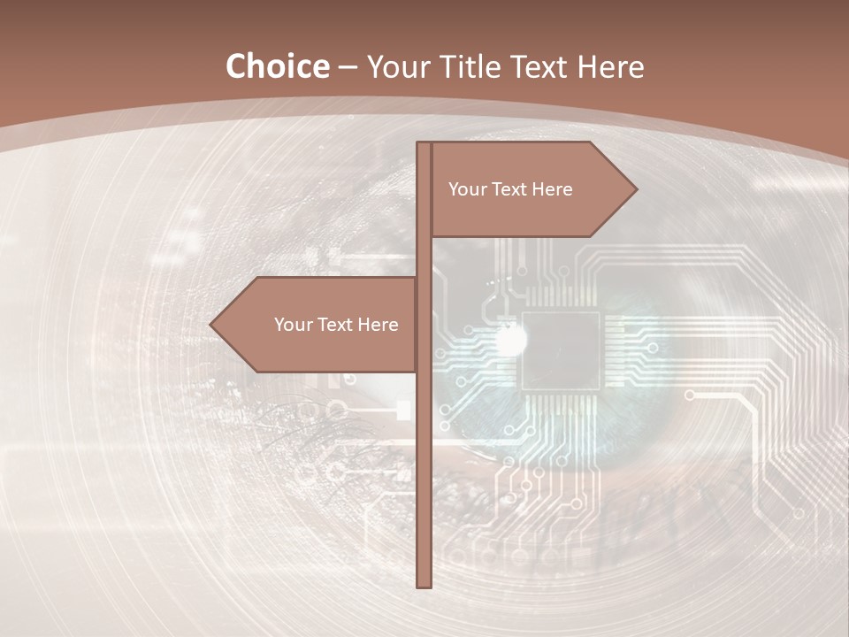 Background View Eye PowerPoint Template