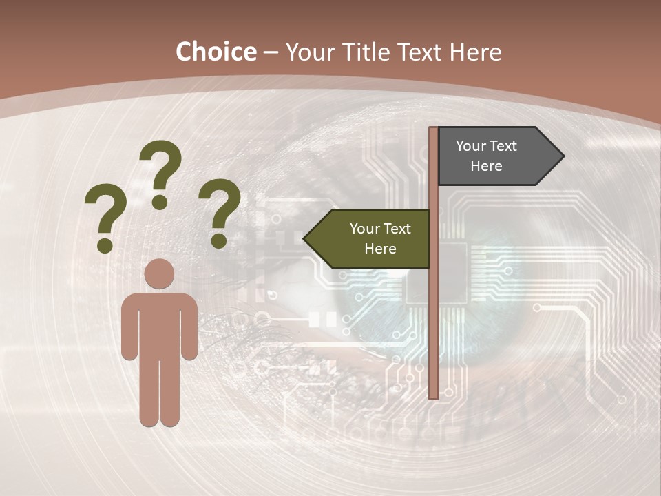 Background View Eye PowerPoint Template