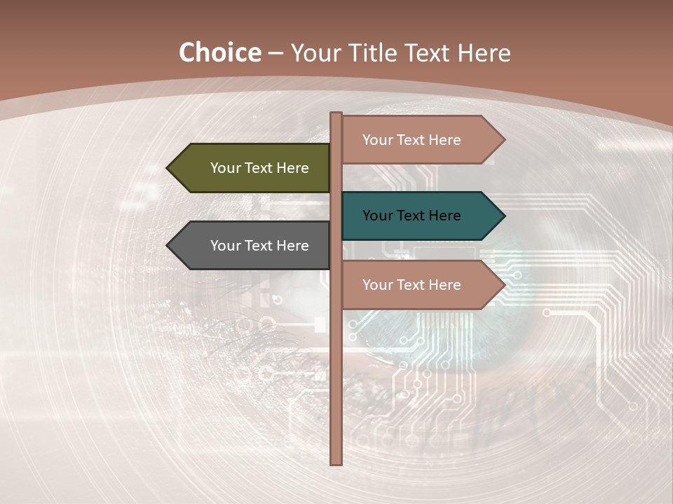 Background View Eye PowerPoint Template