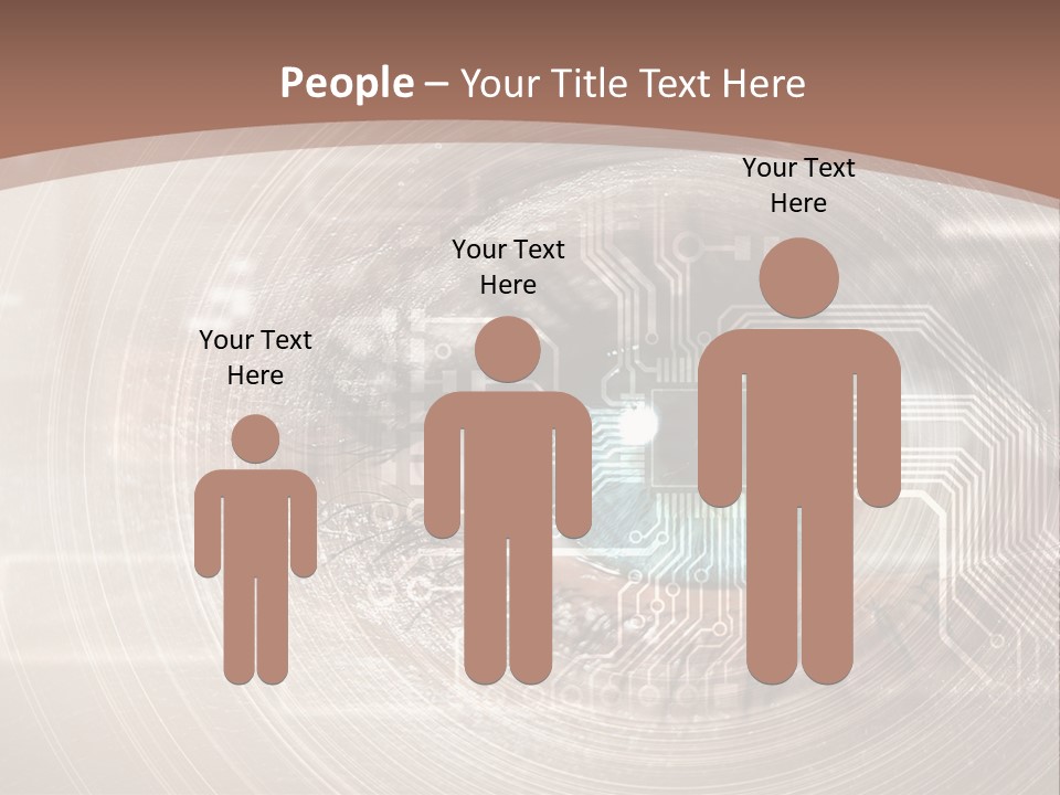 Background View Eye PowerPoint Template
