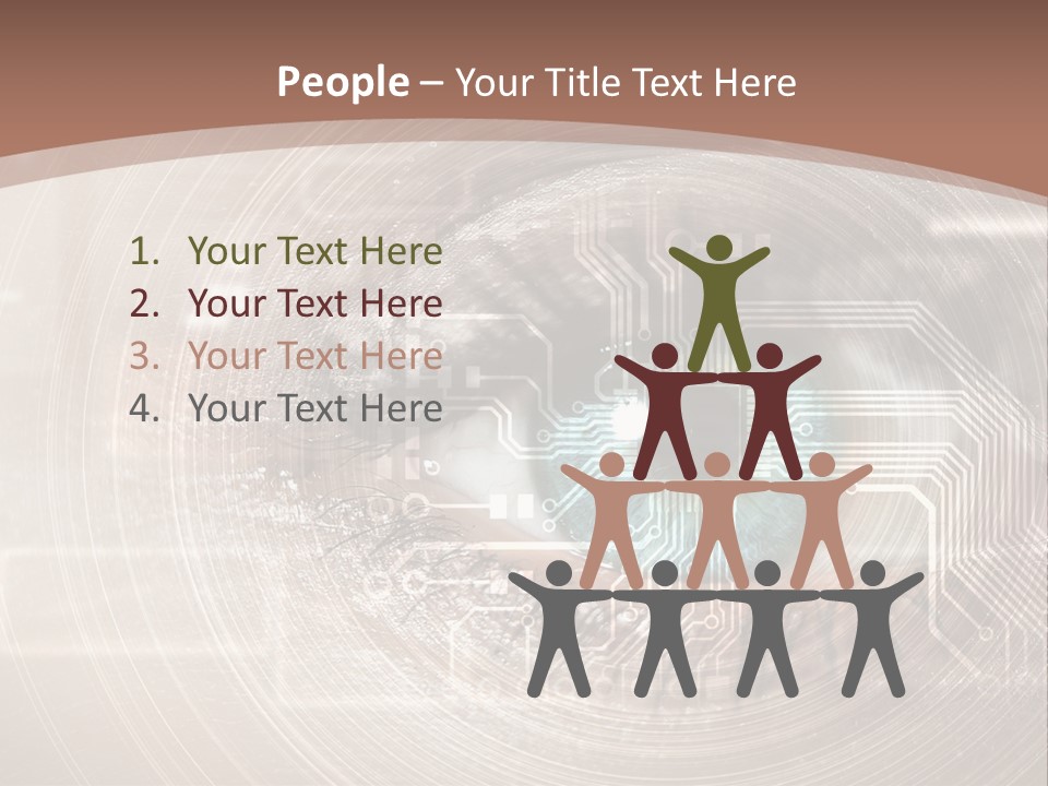 Background View Eye PowerPoint Template