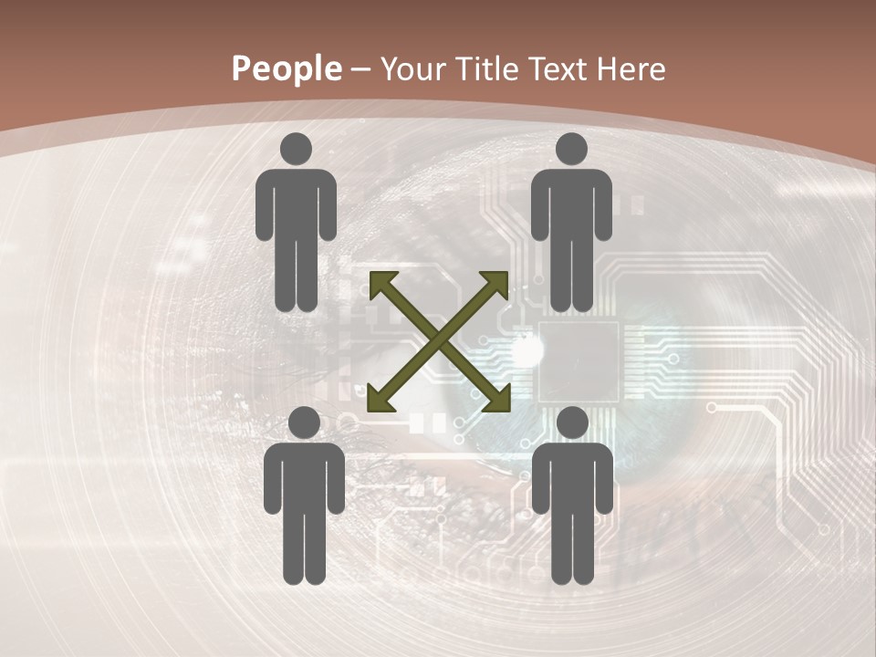 Background View Eye PowerPoint Template