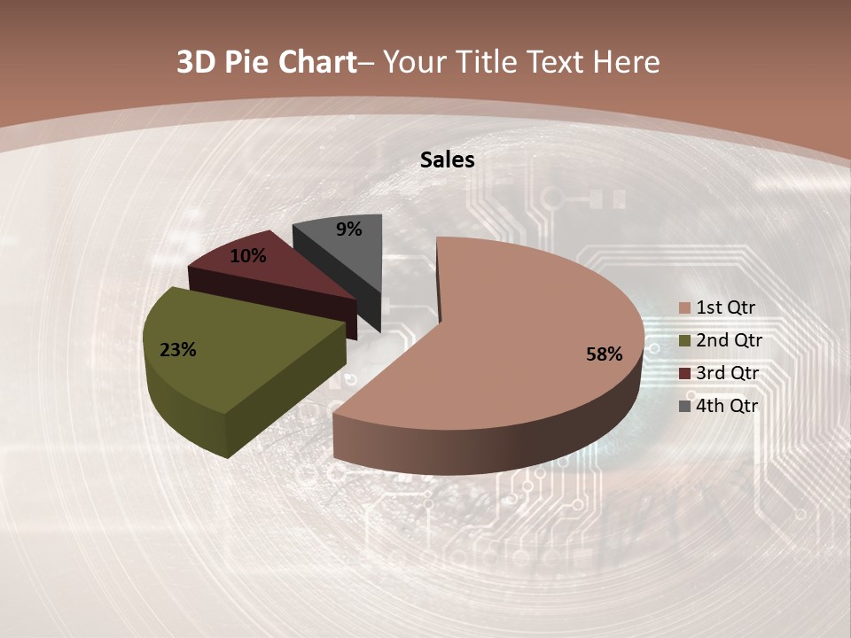 Background View Eye PowerPoint Template