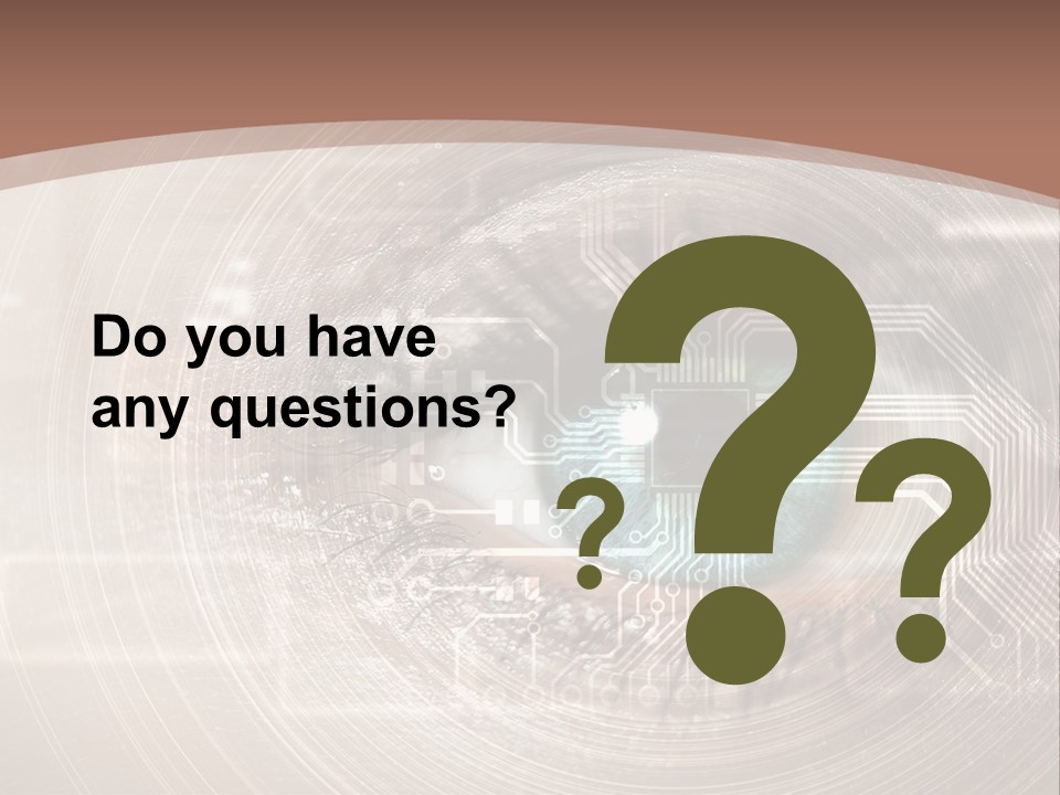 Background View Eye PowerPoint Template