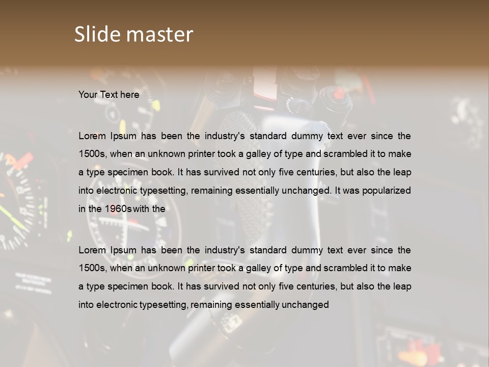 Altimeter Airplane Even PowerPoint Template