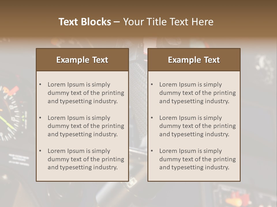 Altimeter Airplane Even PowerPoint Template