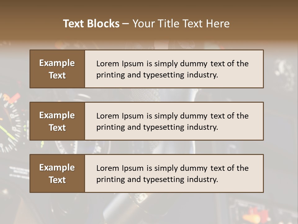 Altimeter Airplane Even PowerPoint Template