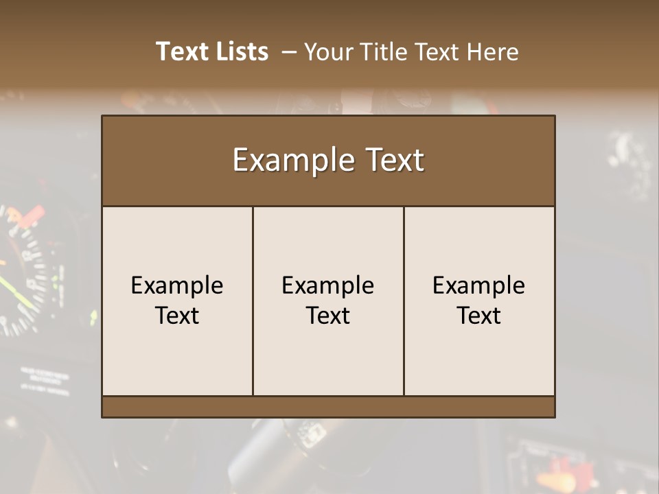 Altimeter Airplane Even PowerPoint Template