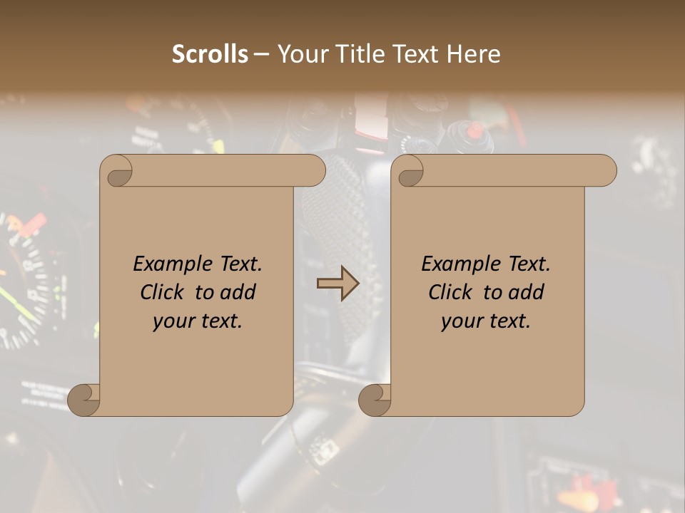 Altimeter Airplane Even PowerPoint Template