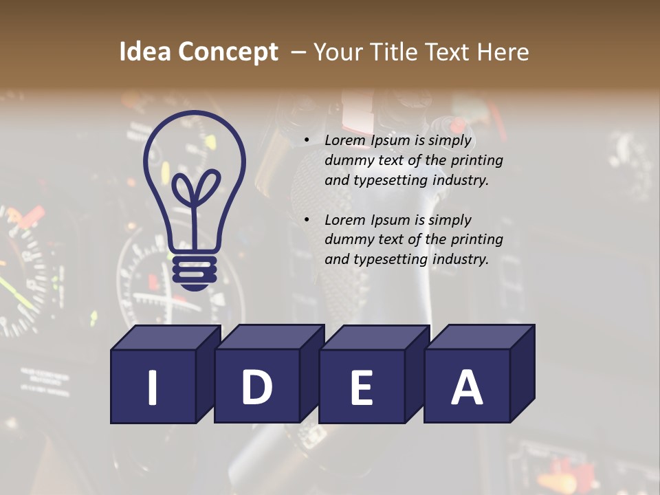 Altimeter Airplane Even PowerPoint Template