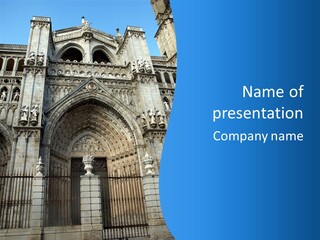 Middle Ages Jew Gothic PowerPoint Template