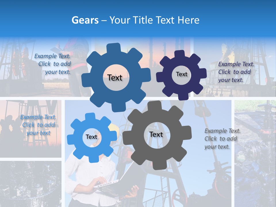 Creativity Machinery Businessperson PowerPoint Template