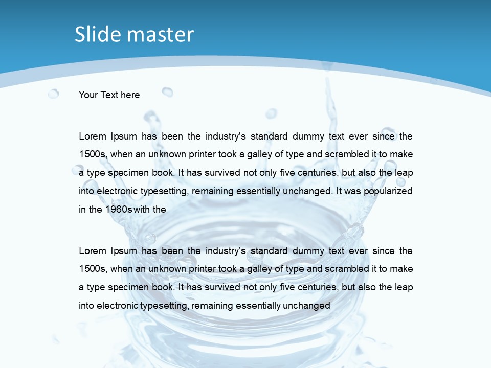 Isolated Nature Stream PowerPoint Template