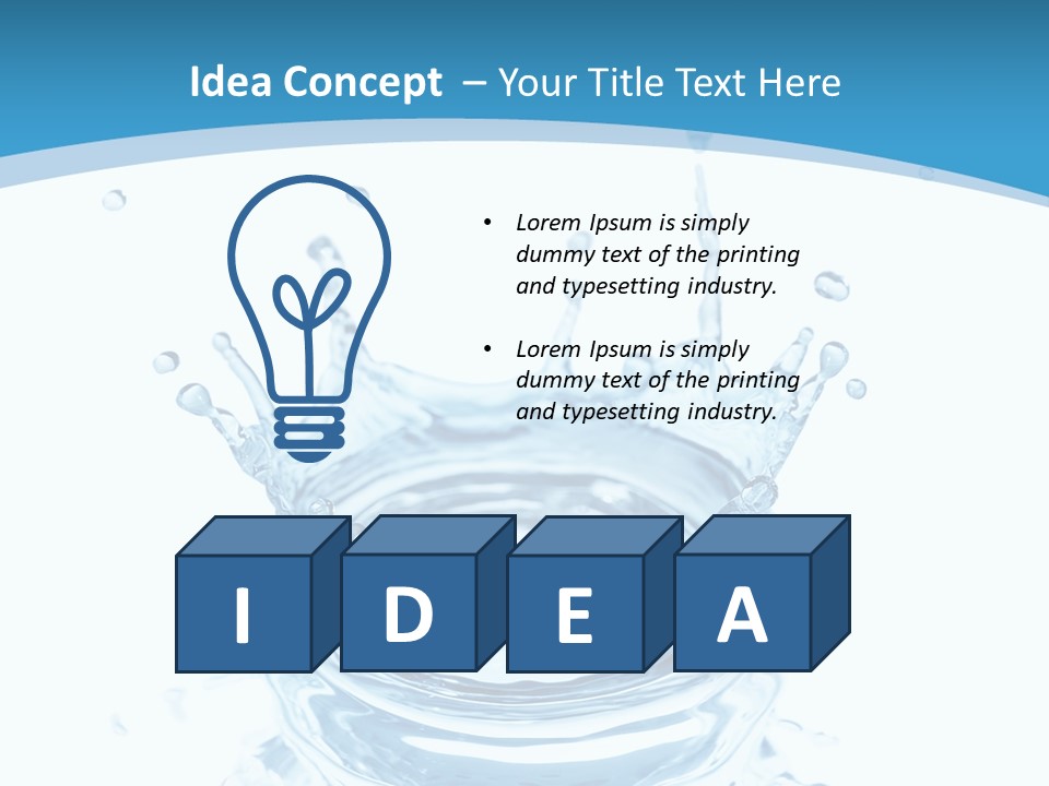 Isolated Nature Stream PowerPoint Template