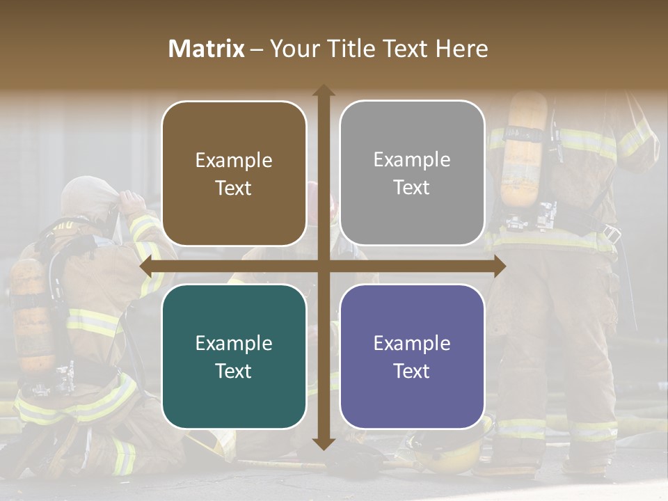 Fireproof Roof Extinguish PowerPoint Template