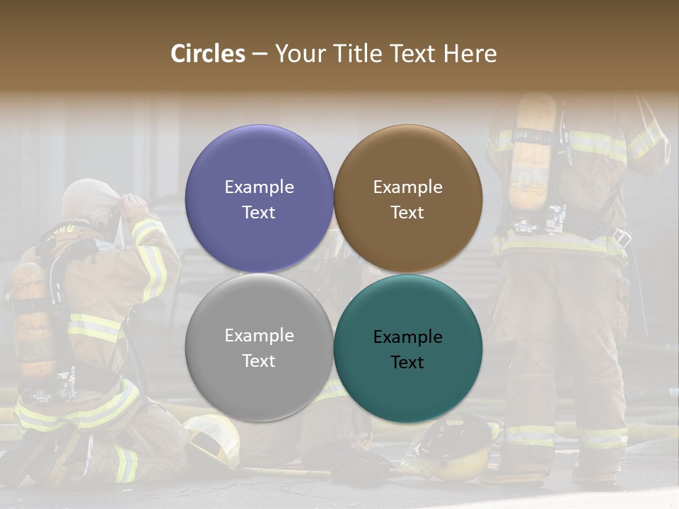 Fireproof Roof Extinguish PowerPoint Template