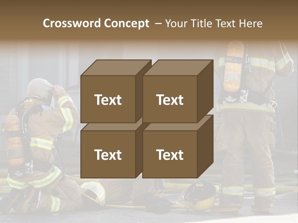 Fireproof Roof Extinguish PowerPoint Template