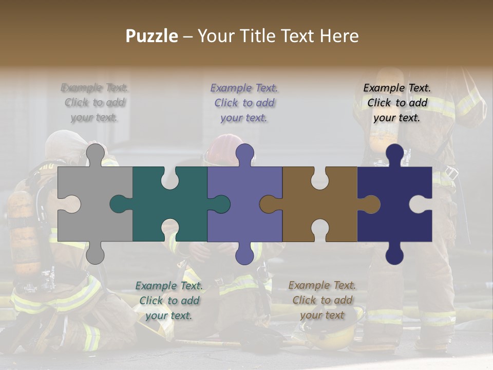 Fireproof Roof Extinguish PowerPoint Template